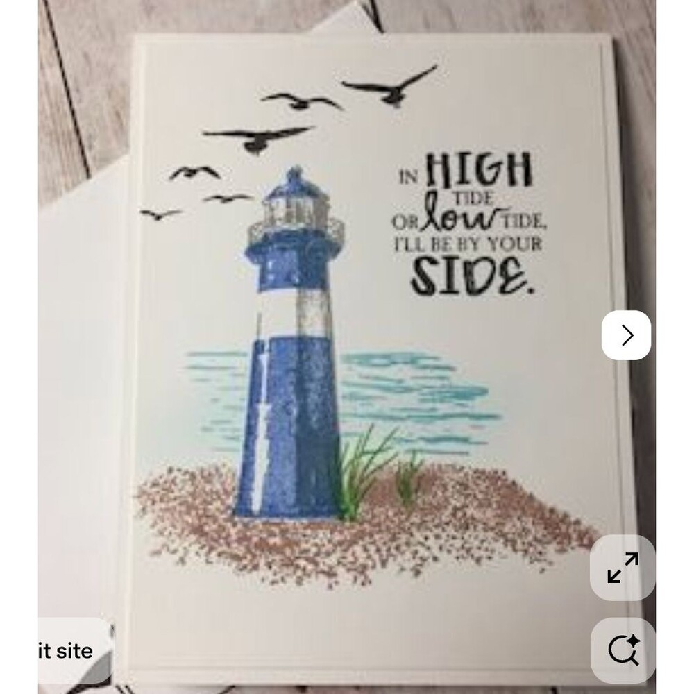 HIGH TIDE Stamp Set Stampin Up Lighthouse Seagulls Sand Friendship photopolymer